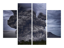 4-piece-canvas-print-the-volcano-ash