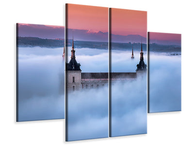 4-piece-canvas-print-toledo-city-foggy-sunset