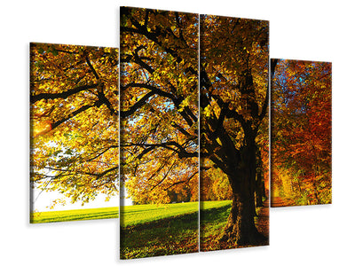 4-piece-canvas-print-trees-in-the-autumn