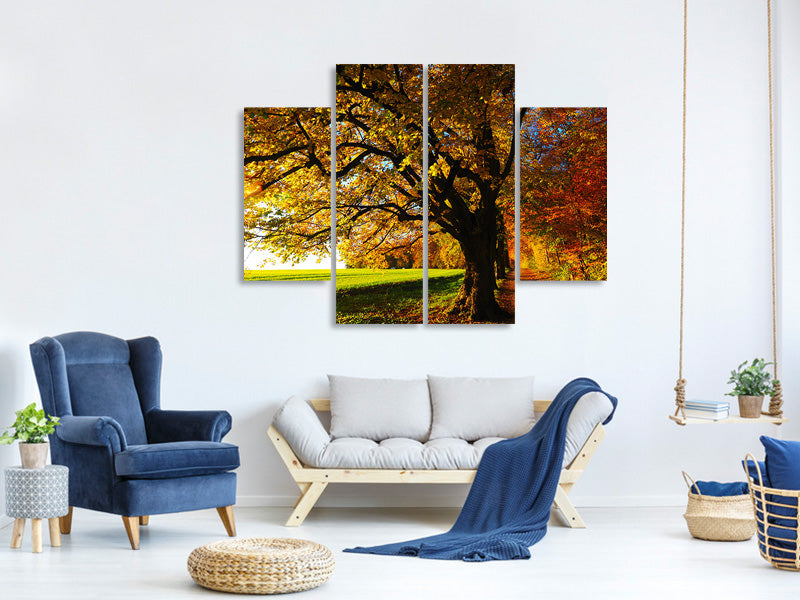4-piece-canvas-print-trees-in-the-autumn