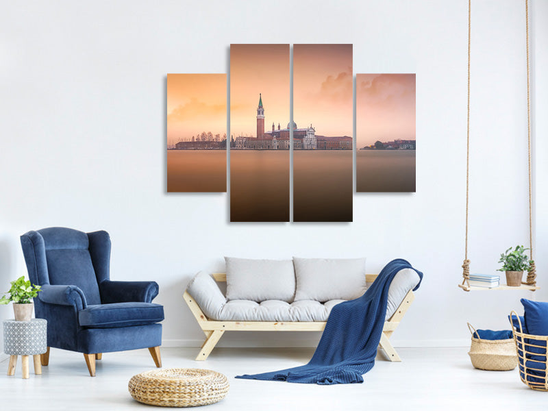 4-piece-canvas-print-venice-pink-sunrise