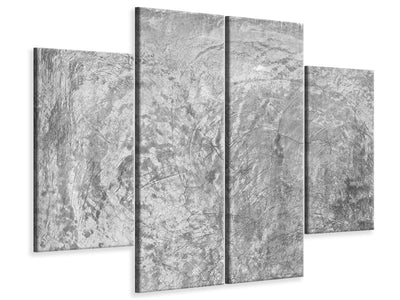 4-piece-canvas-print-wipe-technique-in-gray