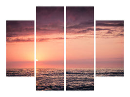 4-piece-canvas-print-wonderful-sunset-on-the-horizon