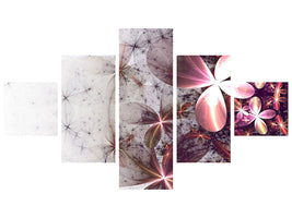 5-piece-canvas-print-abstract-floral