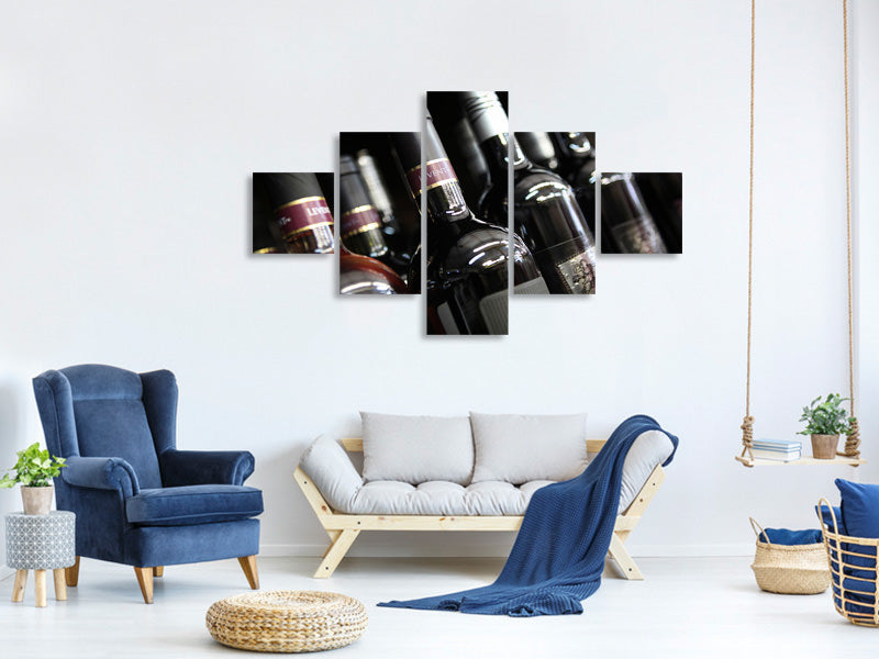 5-piece-canvas-print-bottled-wines