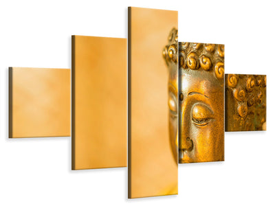 5-piece-canvas-print-buddha-head