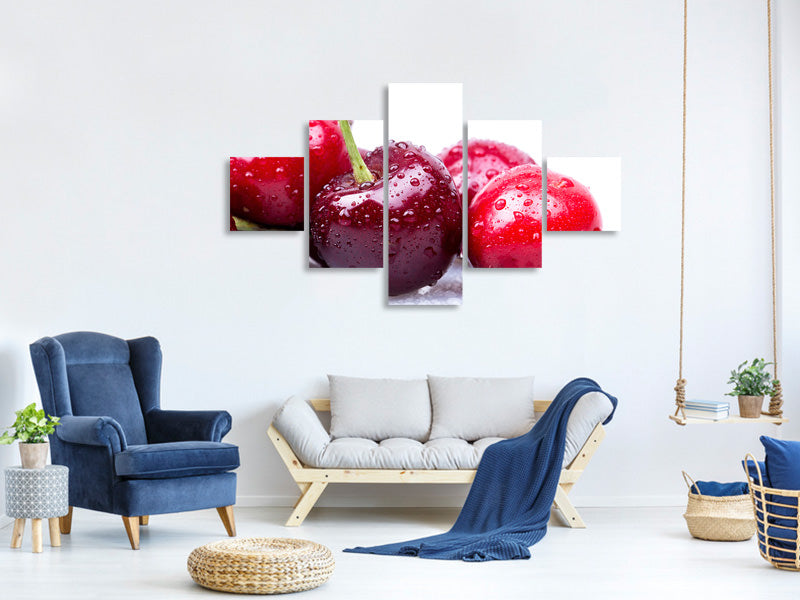 5-piece-canvas-print-cherries