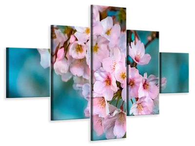 5-piece-canvas-print-close-up-flower