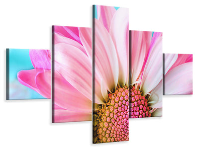 5-piece-canvas-print-colored-flower