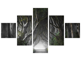 5-piece-canvas-print-dark-hedges