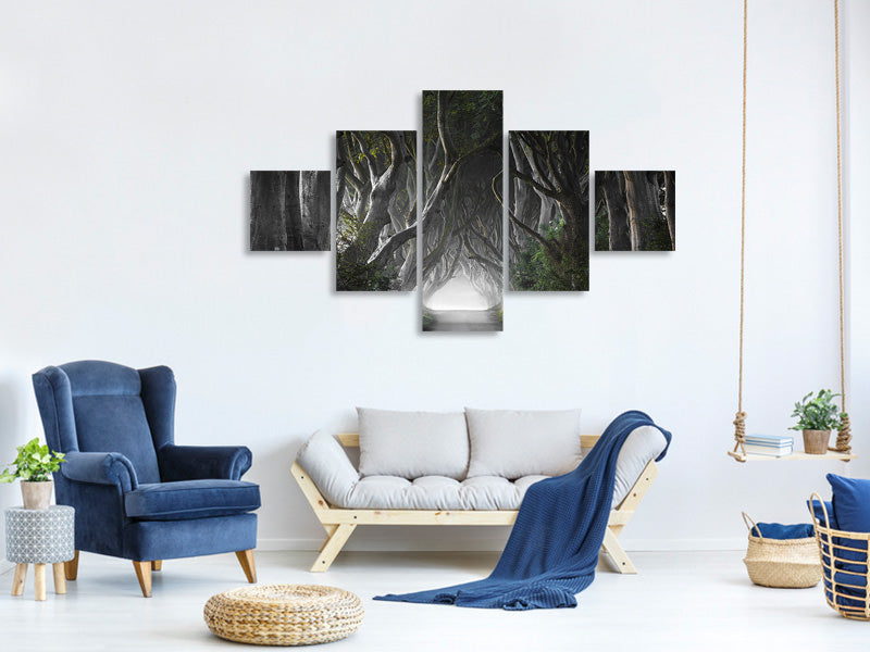 5-piece-canvas-print-dark-hedges