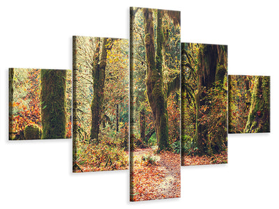 5-piece-canvas-print-fairies-forest