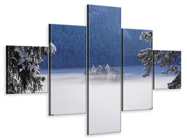 5-piece-canvas-print-fog-over-frozen-lake