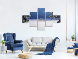 5-piece-canvas-print-fog-over-frozen-lake