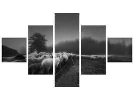 5-piece-canvas-print-foggy-memory-of-the-past-ii