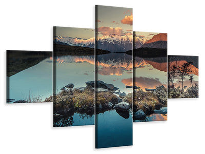 5-piece-canvas-print-gongga-twilight