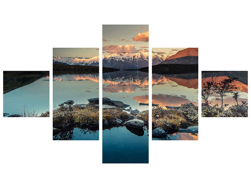 5-piece-canvas-print-gongga-twilight