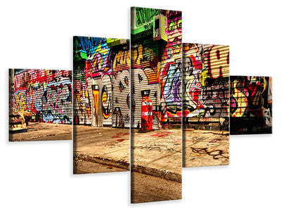 5-piece-canvas-print-graffiti-ny