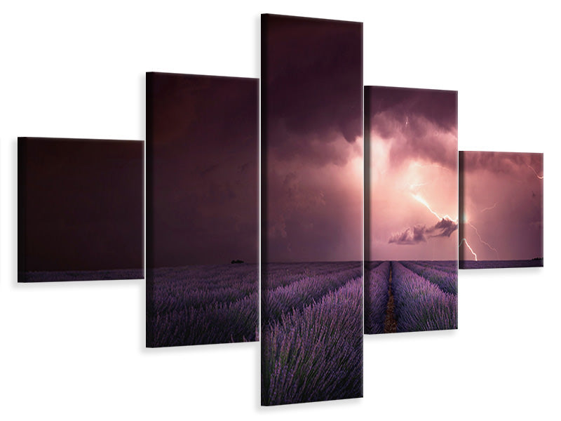 5-piece-canvas-print-lavender-fragrance