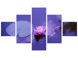 5-piece-canvas-print-lotus-flower