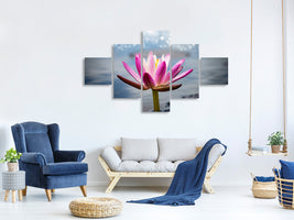 5-piece-canvas-print-lotus-in-the-morning-dew