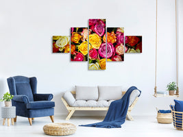 5-piece-canvas-print-many-colorful-rose-petals