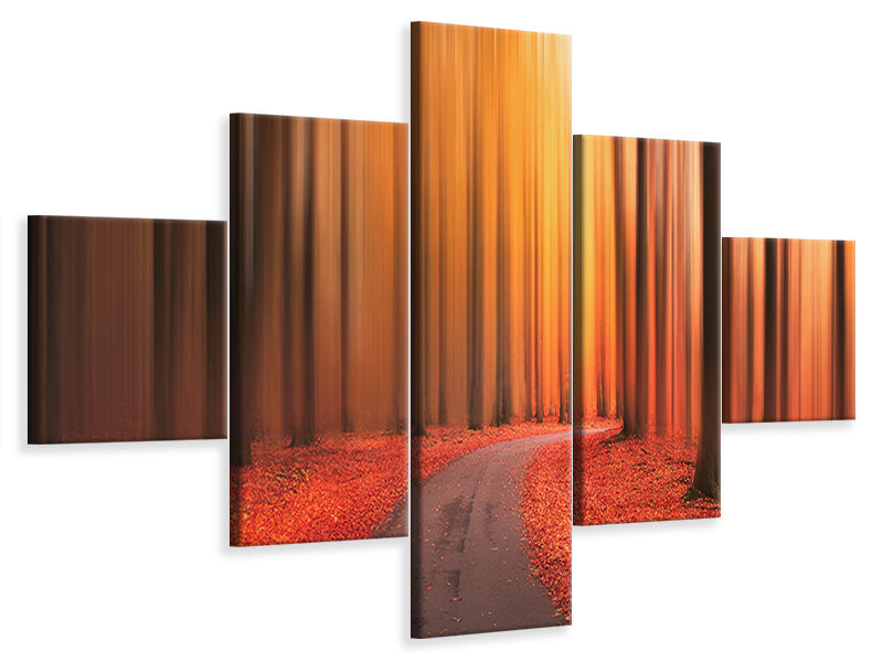 5-piece-canvas-print-path-to-unknown