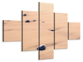 5-piece-canvas-print-pebbles-in-the-sand