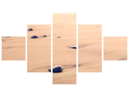 5-piece-canvas-print-pebbles-in-the-sand
