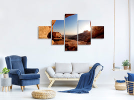 5-piece-canvas-print-sunset-in-front-of-the-cave