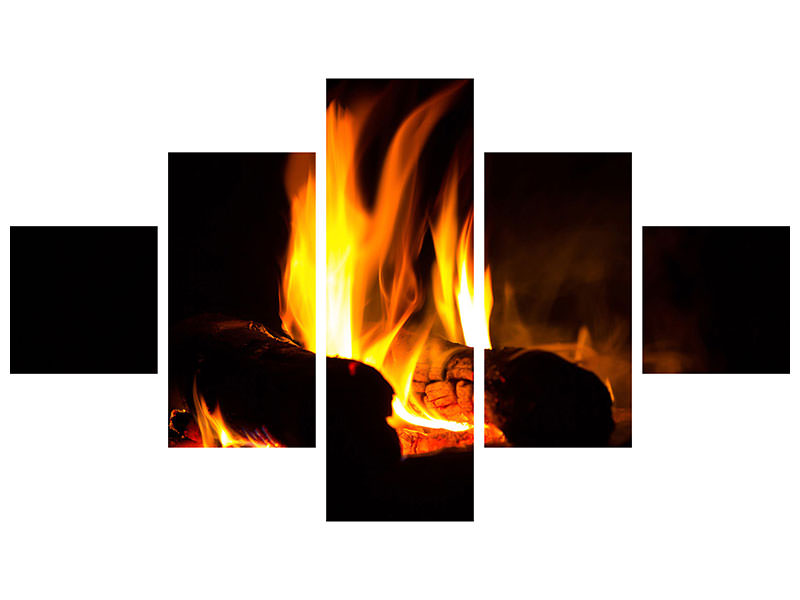 5-piece-canvas-print-the-fireplace