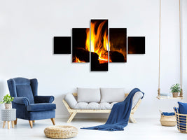 5-piece-canvas-print-the-fireplace