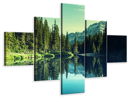 5-piece-canvas-print-the-music-of-silence-in-the-mountains