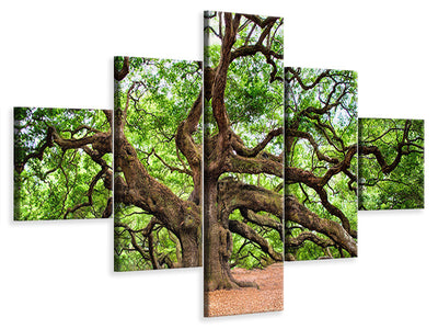 5-piece-canvas-print-the-oak