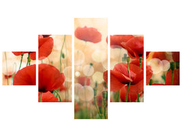 5-piece-canvas-print-the-poppy