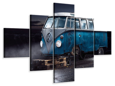 5-piece-canvas-print-vw-kleinbus