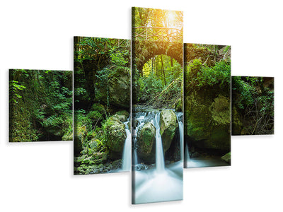 5-piece-canvas-print-water-reflection