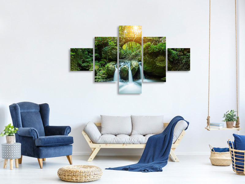 5-piece-canvas-print-water-reflection