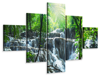 5-piece-canvas-print-waterfall-agua-azul