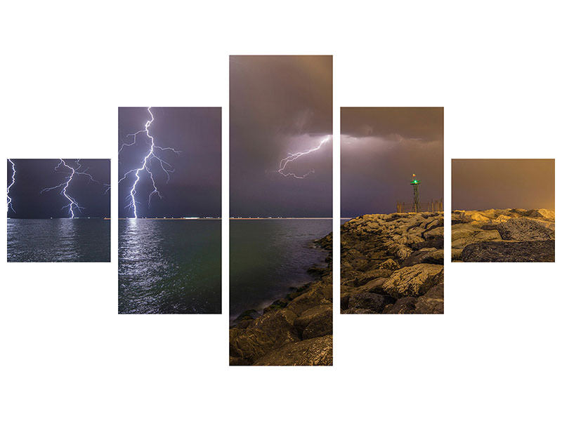 5-piece-canvas-print-when-lightning-strikes