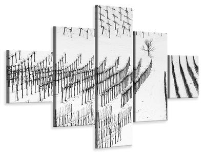 5-piece-canvas-print-winter-lines