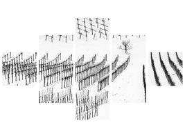 5-piece-canvas-print-winter-lines