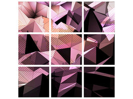 9-piece-canvas-print-3d-crystal-structure