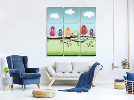 9-piece-canvas-print-all-birds-are-already-there