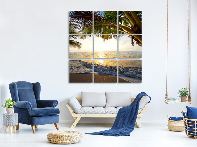 9-piece-canvas-print-beach-view