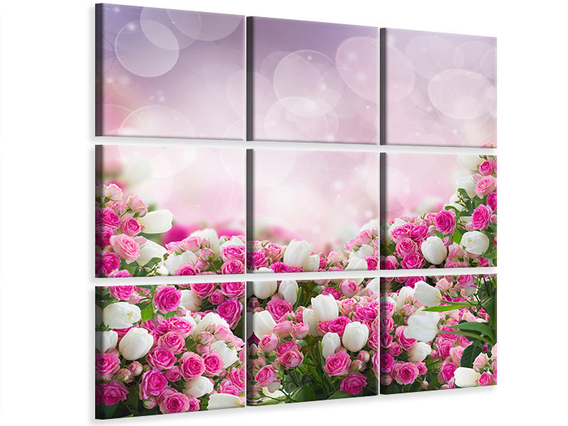 9-piece-canvas-print-fable-roses