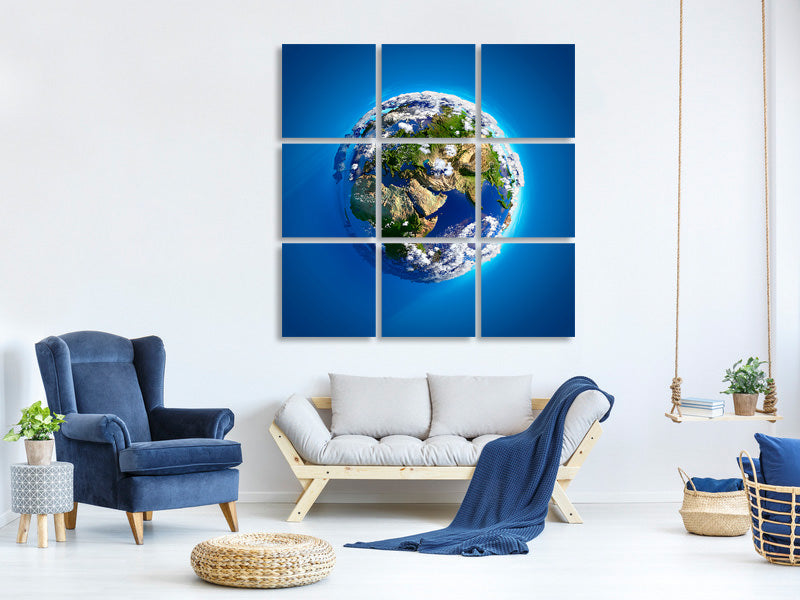 9-piece-canvas-print-planet-earth