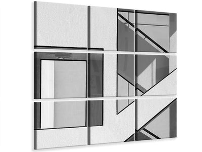 9-piece-canvas-print-stairwell-geometry
