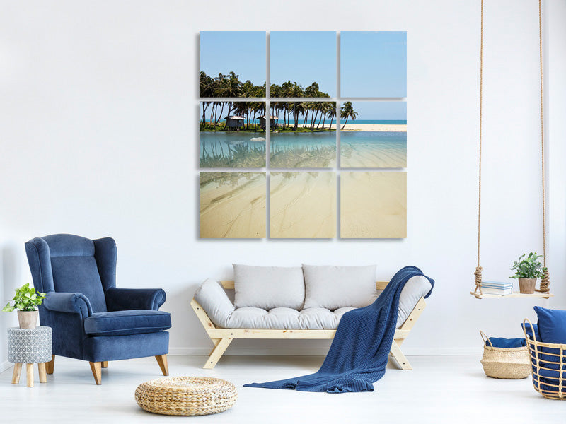 9-piece-canvas-print-the-sea-and-the-island