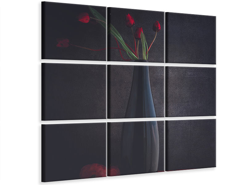 9-piece-canvas-print-the-silent-flower